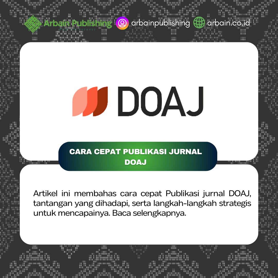 Cara Cepat Publikasi Jurnal DOAJ