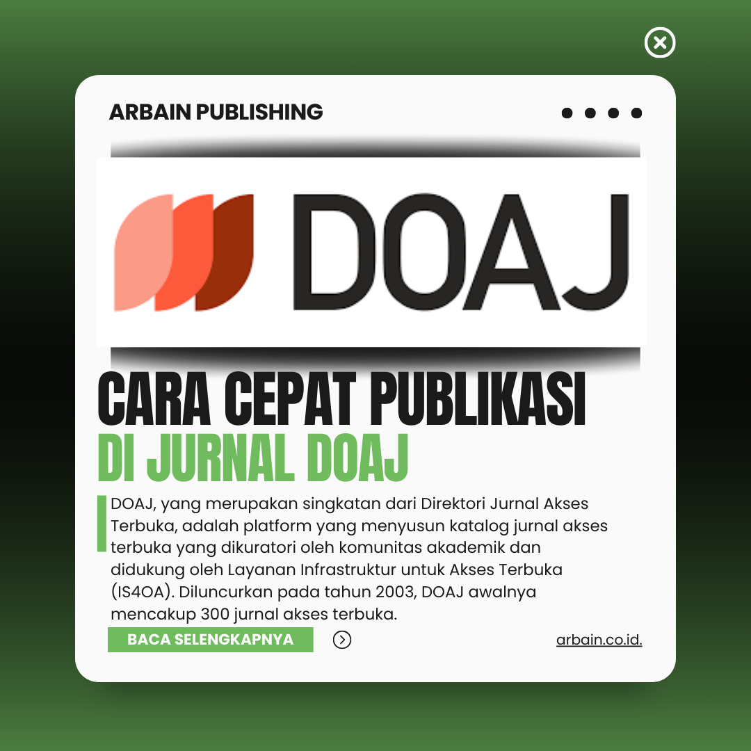 Cara Cepat Publikasi Di Jurnal DOAJ