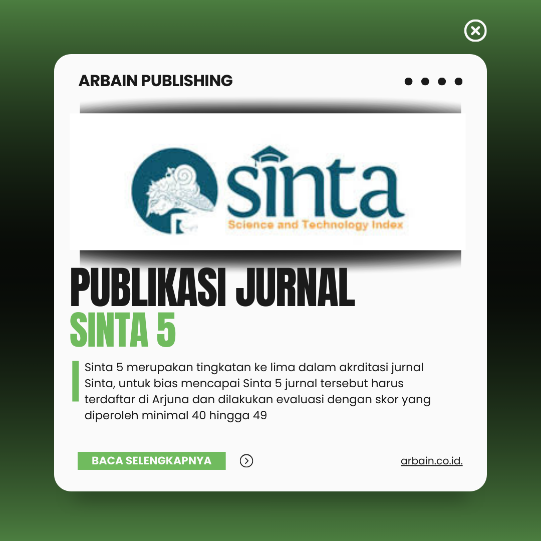 Publikasi Jurnal Sinta 5 - Arbain Publishing