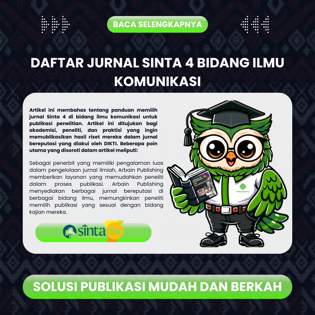 Daftar Jurnal Sinta 4 Bidang Ilmu Komunikasi