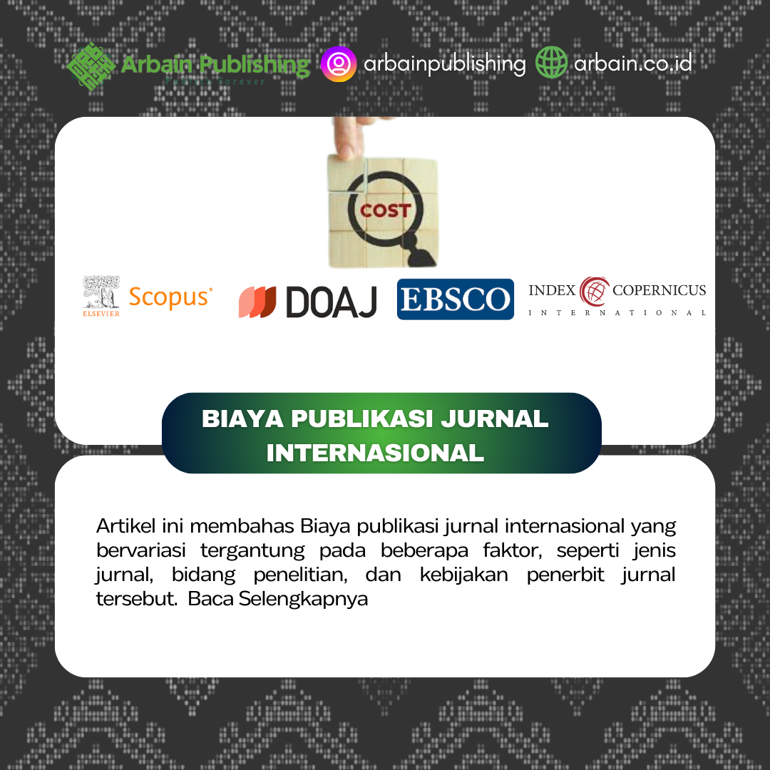 Biaya Publikasi Jurnal Internasional