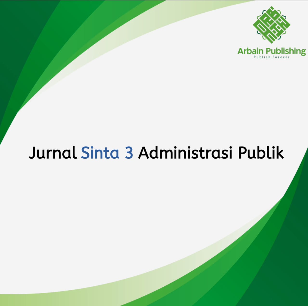 Jurnal Sinta 3 Administrasi Publik