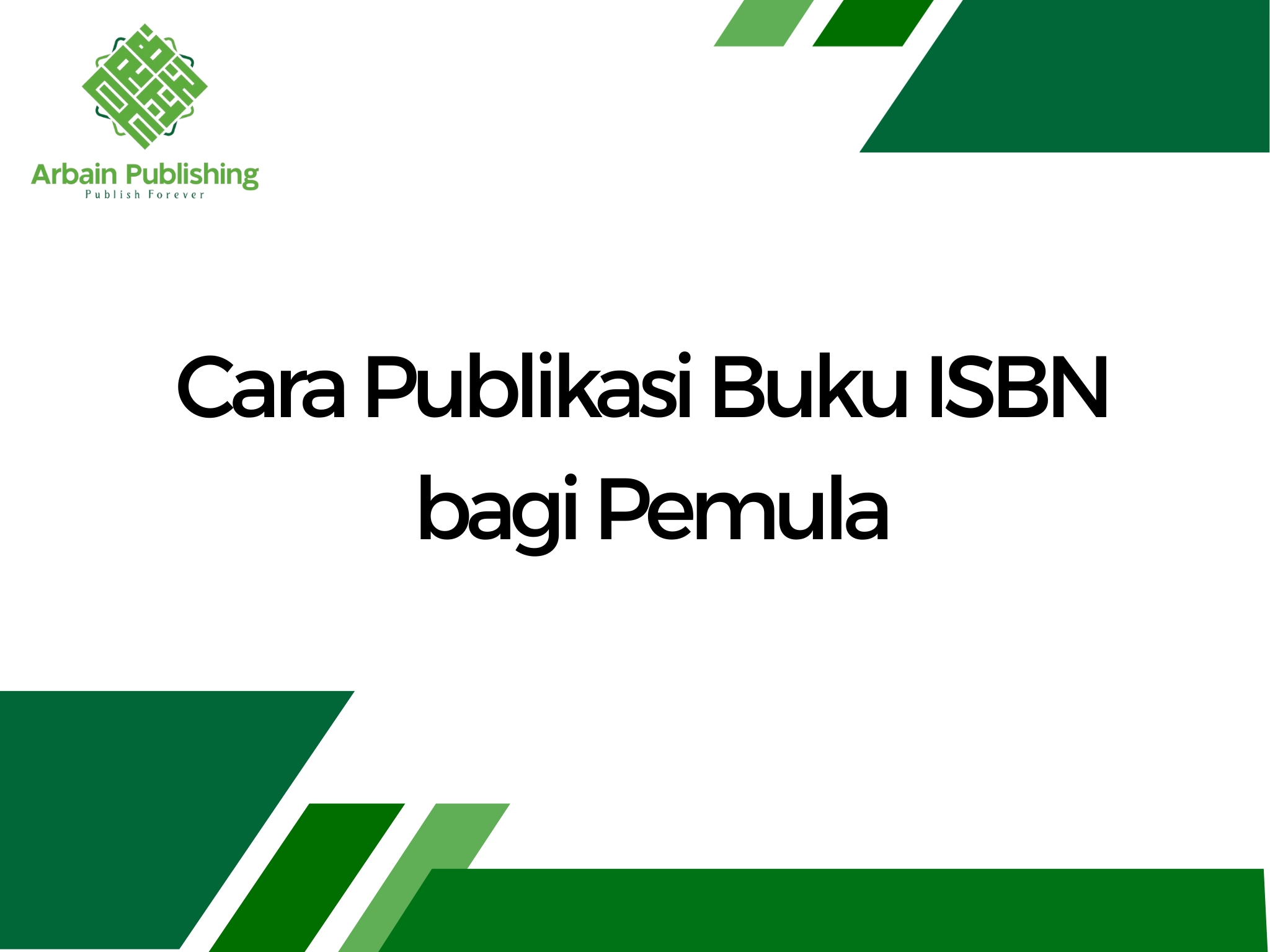Cara Publikasi Buku ISBN bagi Pemula
